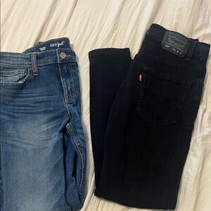 Levi's Black straight leg Jeans for boys